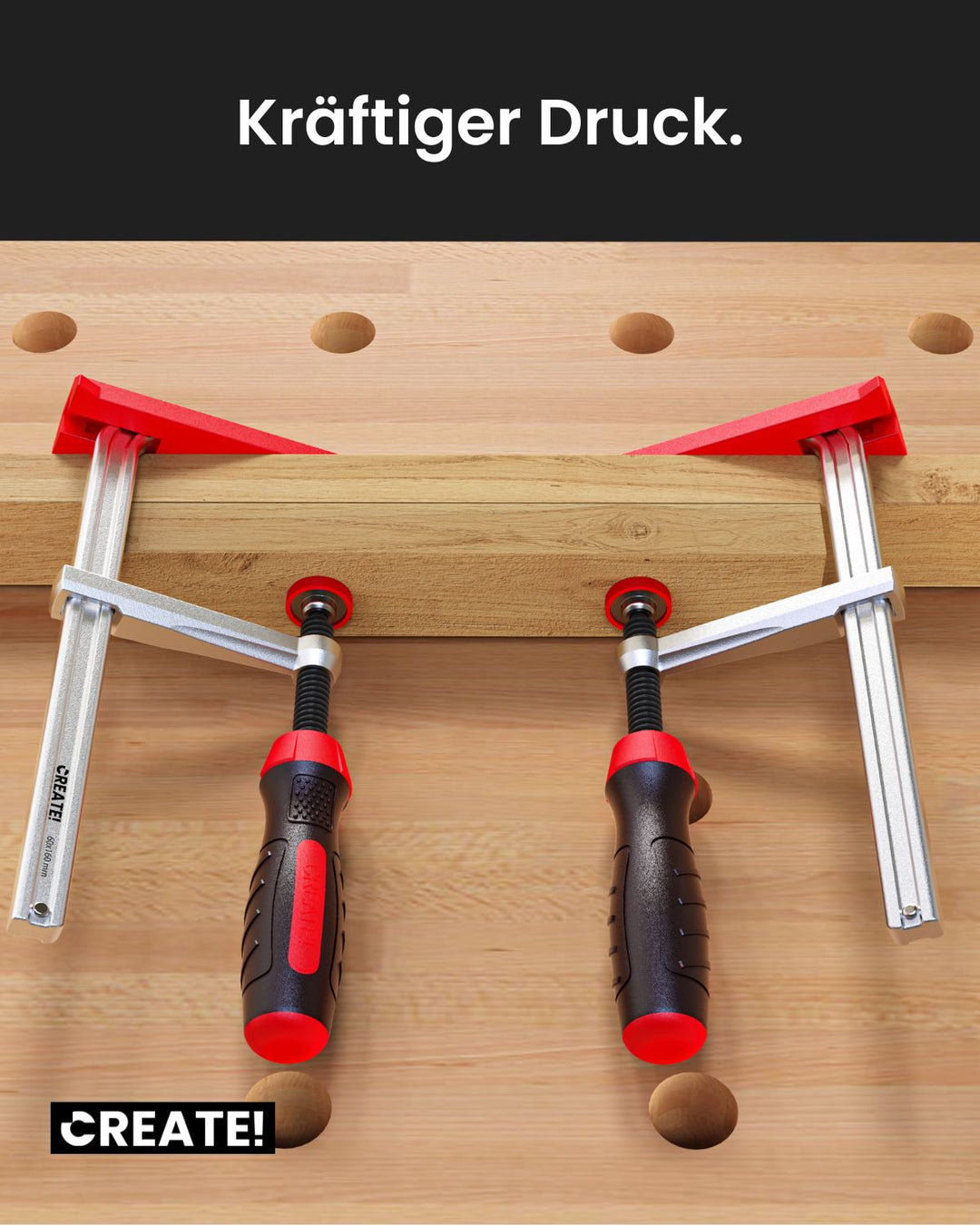 cFix-Classic - Schraubzwinge 2er-Set (T-Nut Zwinge)