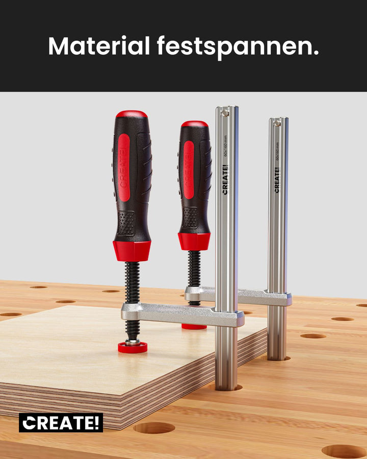 cFix-Classic - Schraubzwinge 2er-Set (T-Nut Zwinge)