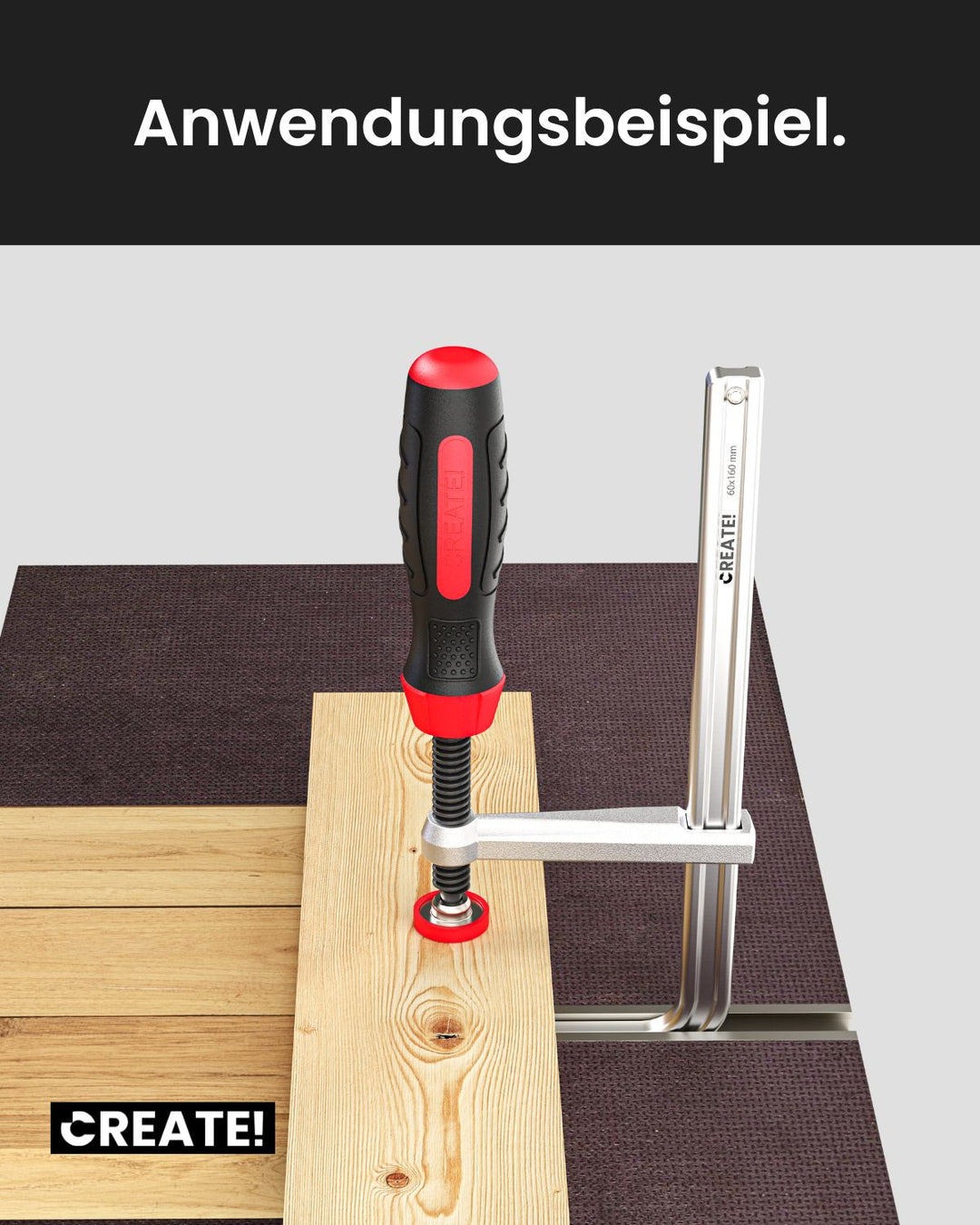 cFix-Classic - Schraubzwinge 2er-Set (T-Nut Zwinge)