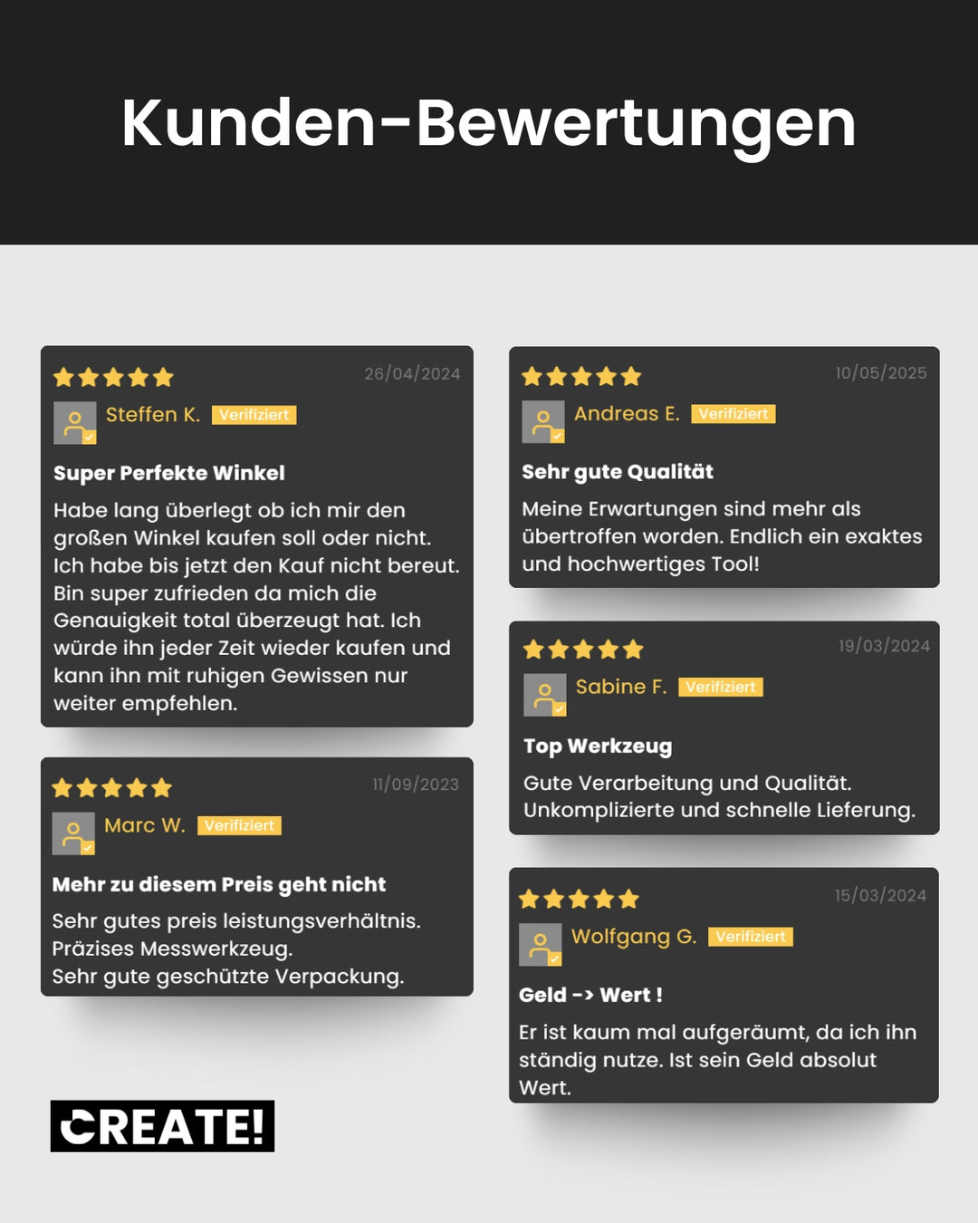 cAngle - Anschlagwinkel - Sparset