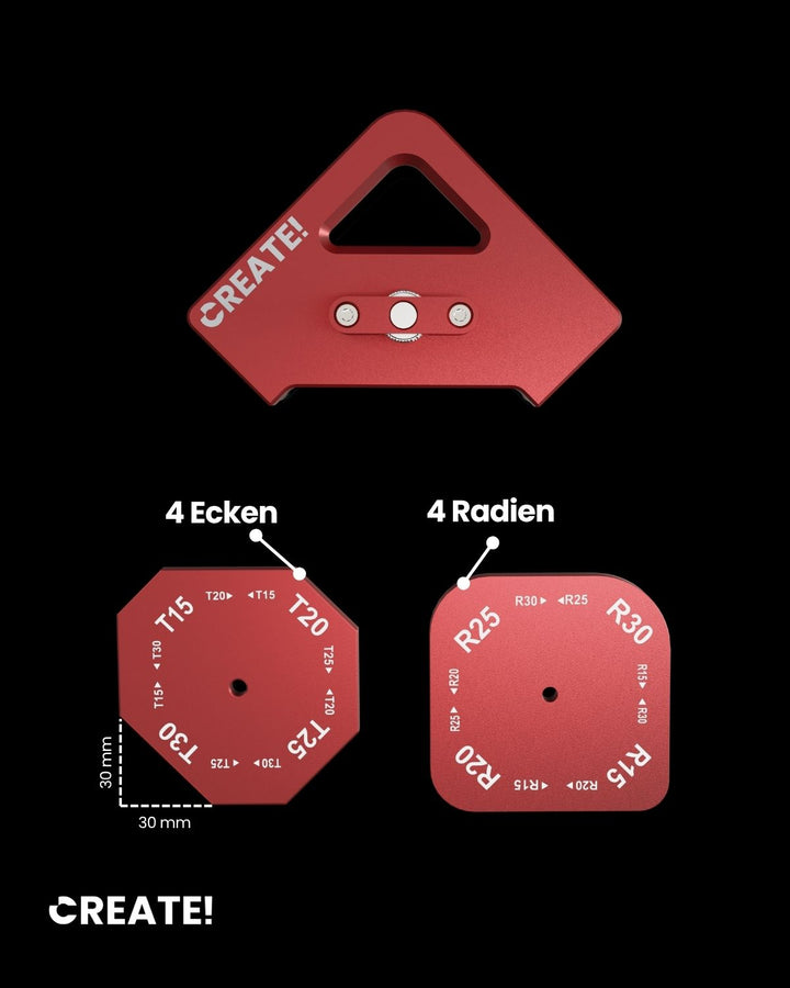 Corner Radius Jig - Frässchablone - cCopy