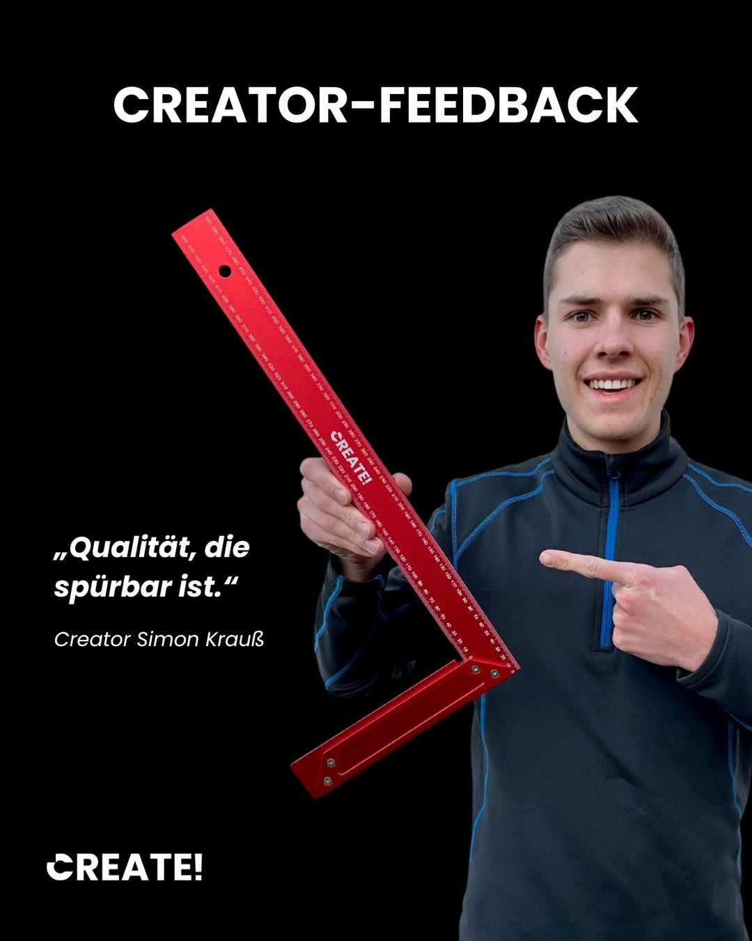 cAngle - Anschlagwinkel 500 mm - CREATE!