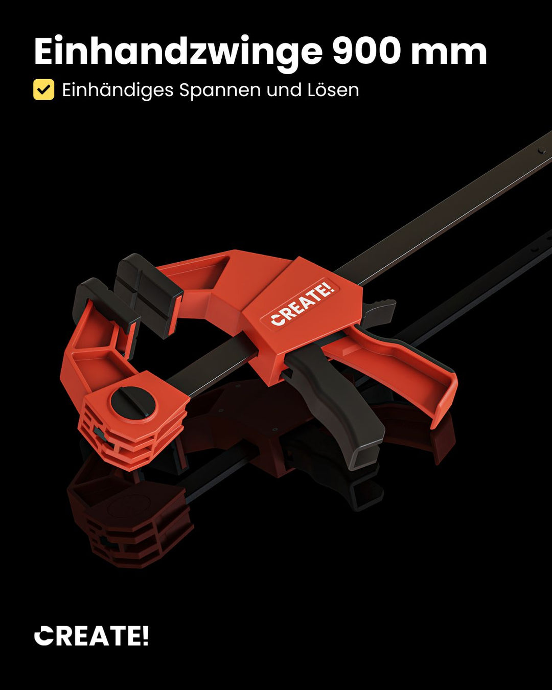 Einhandzwinge 900 mm - 230 kg - cFix