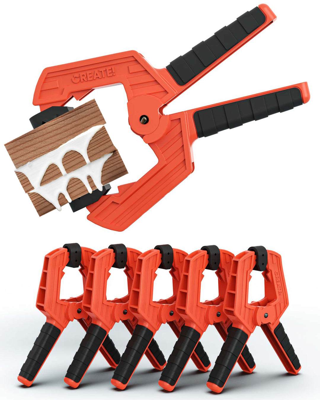 cClamp Klemmzwingen 5er-Set