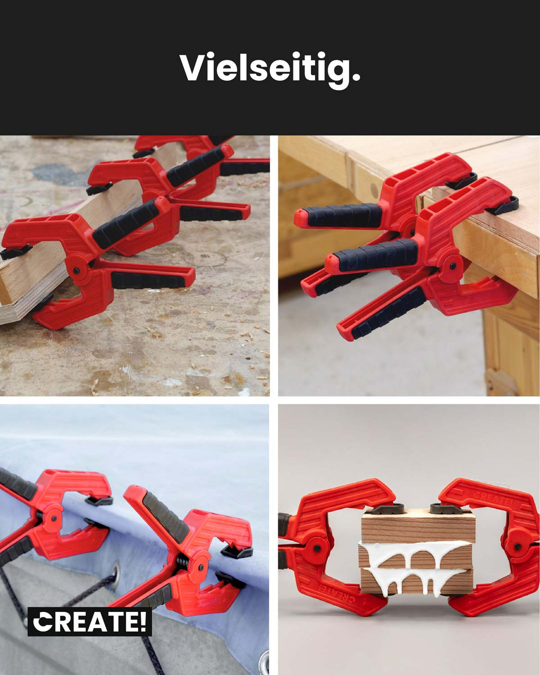 cClamp Klemmzwingen 5er-Set
