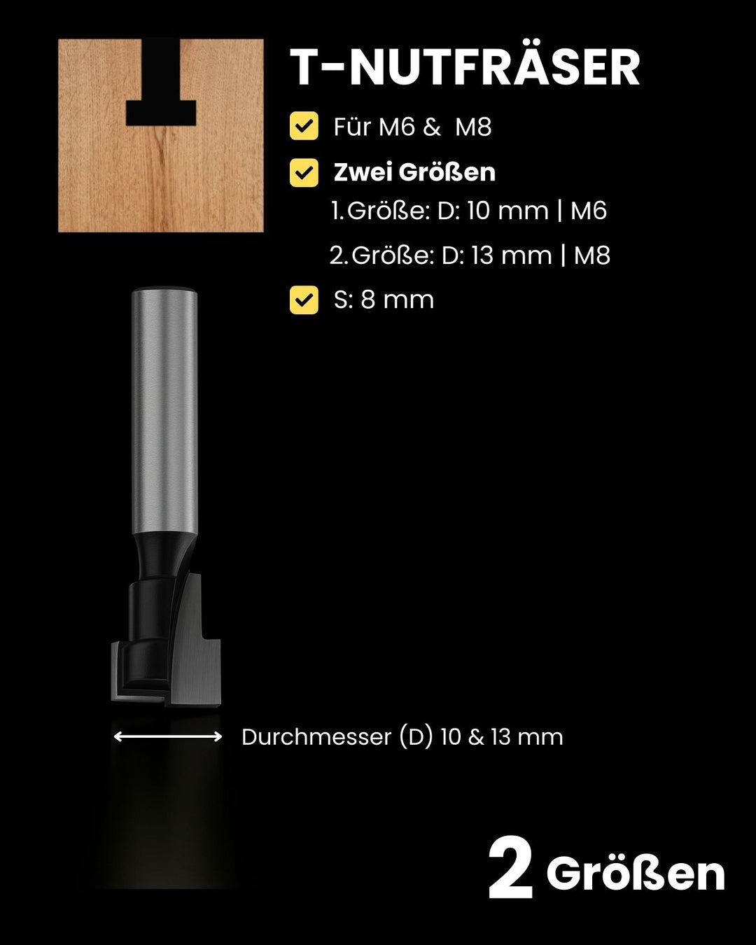 cMill - 12-teiliges Fräserset