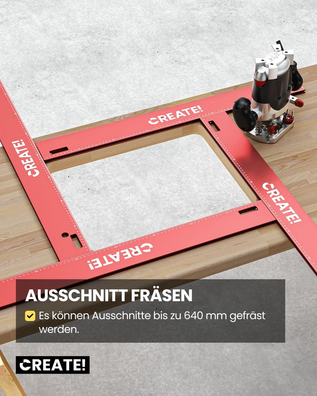 Frässchablone 800 mm - cEdge
