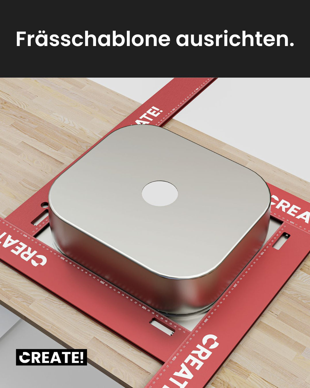 cEdge - Frässchablone 800 mm