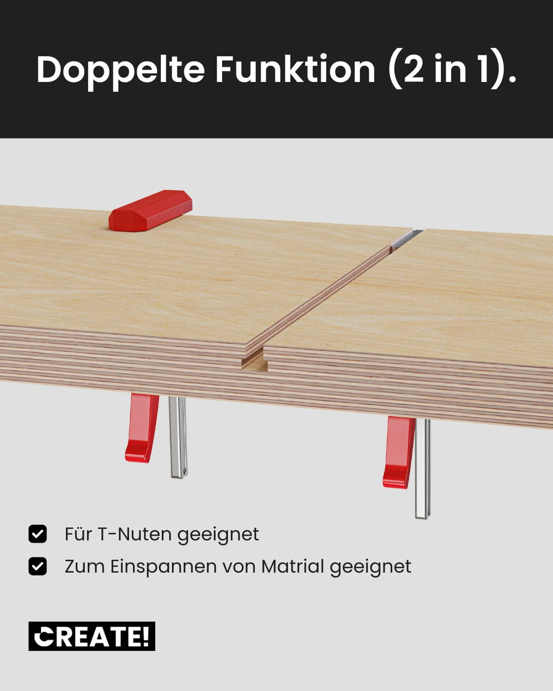 cFix-Click - Hebelzwinge 2er-Set