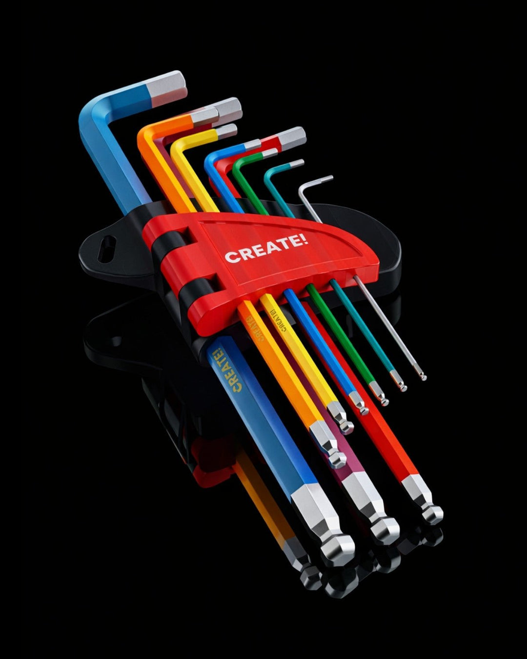 cKey - Innensechskantschlüssel Set mit Kugelkopf - CREATE!