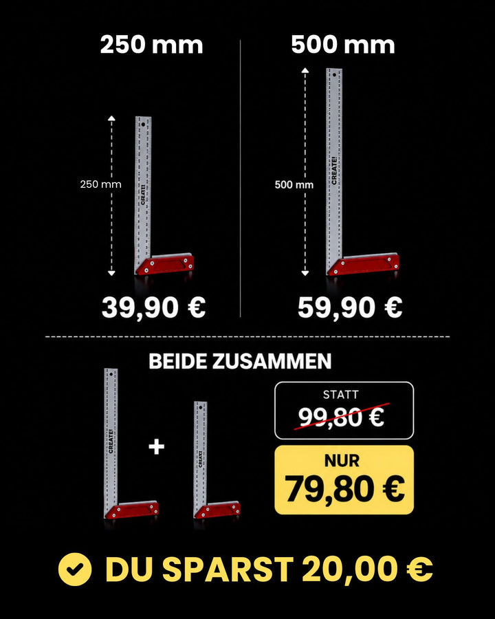 Anschlagwinkel Stahl 500 mm - cAngle