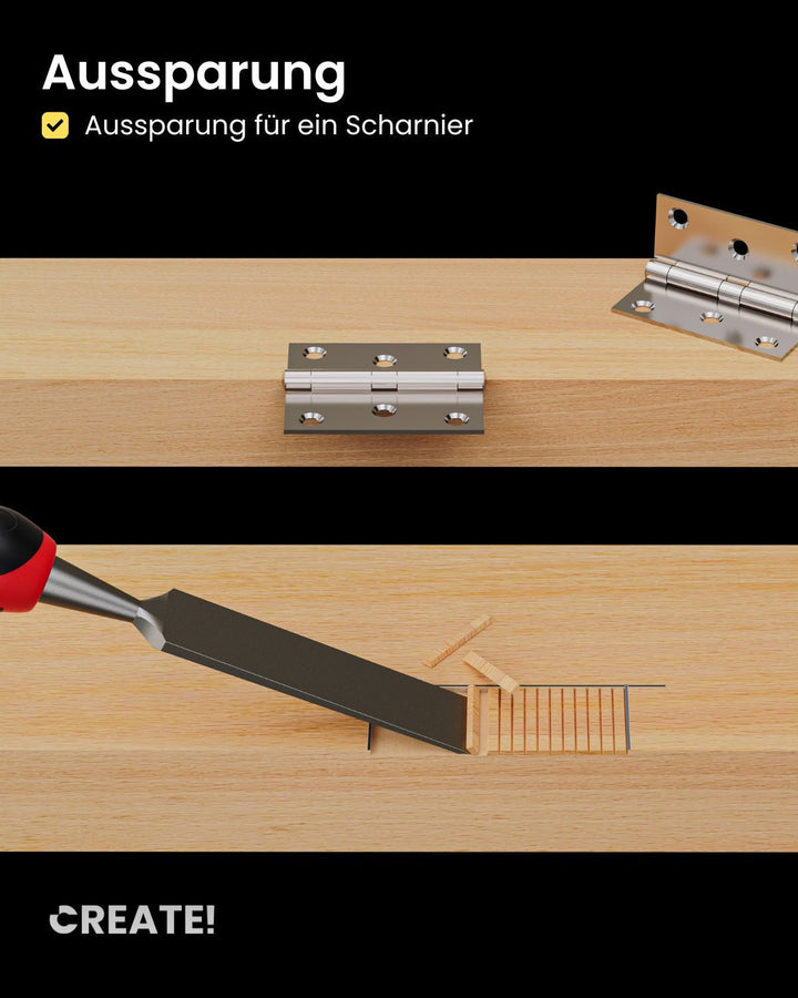 cChisel - Stemmeisen Set - Stechbeitel - CREATE!