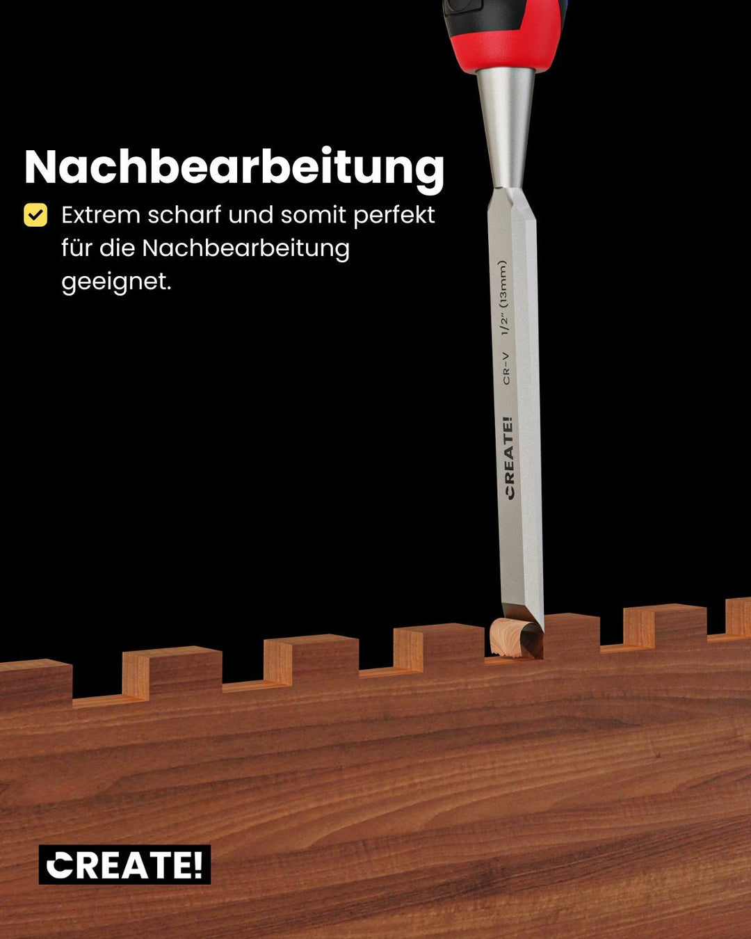 cChisel - Stemmeisen Set - Stechbeitel - CREATE!
