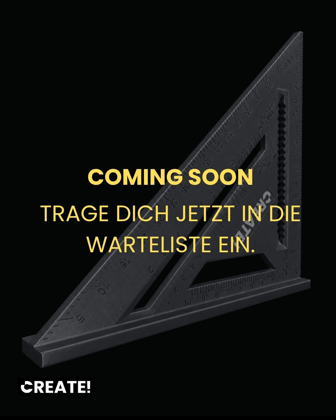 Zimmermannswinkel groß Kunststoff - Delve Square - cAngle