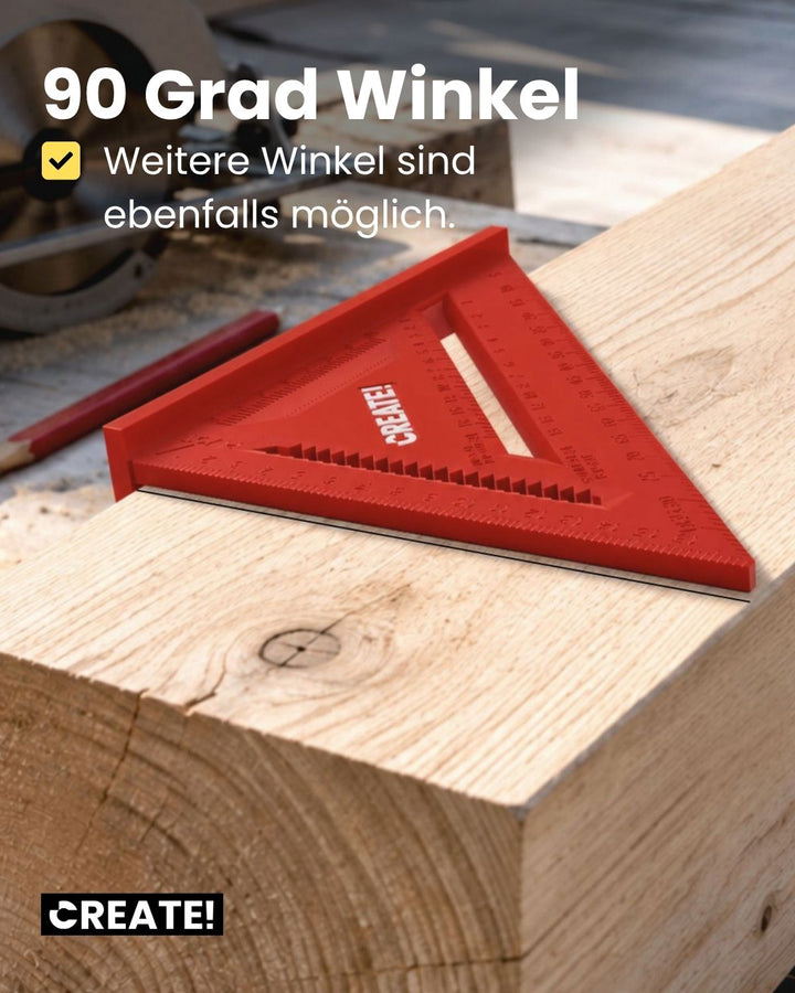 Zimmermannswinkel groß Kunststoff - Delve Square - cAngle