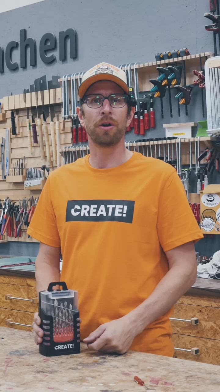 Holzbohrer Set 25-teilig — HSS Spiralbohrer 1-13mm